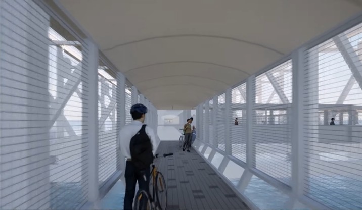 大鳴門橋自転車道　イメージ図