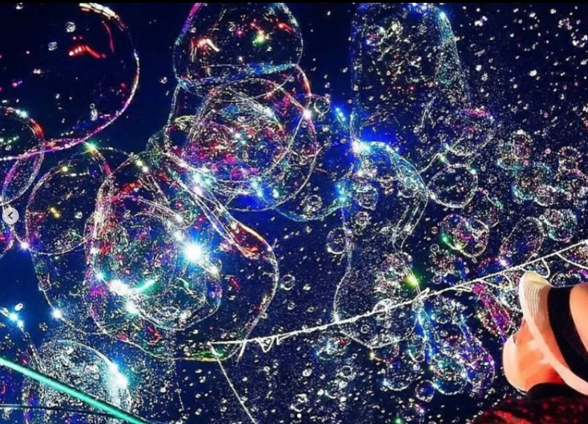 シャボン玉ショー写真