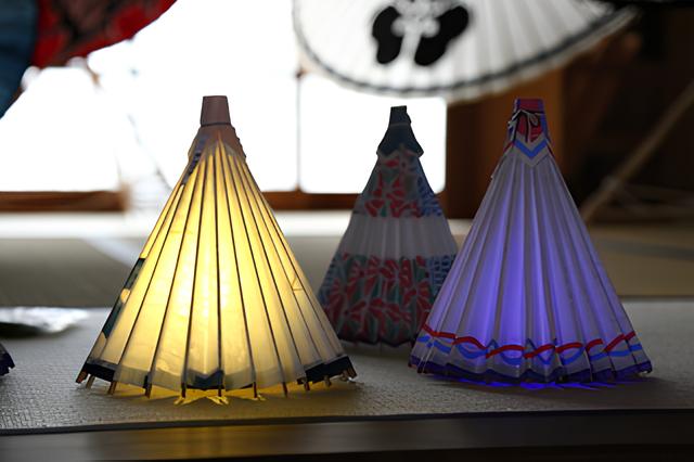 美馬和傘ランプシェード