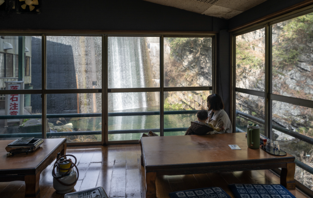 たらいうどん座敷席